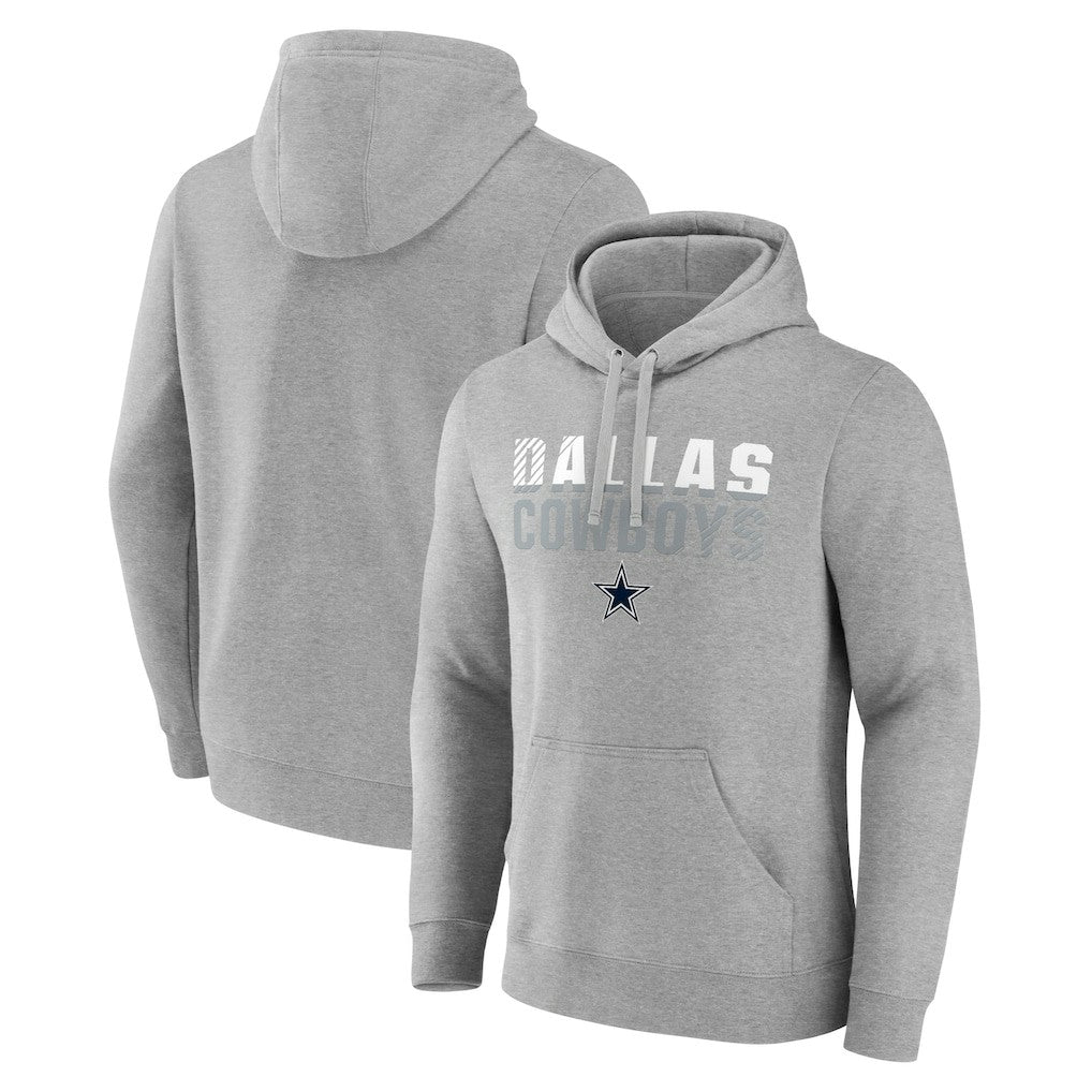 Dallas Cowboys Fade Out Pullover Hoodie - Heathered Gray Hoodies