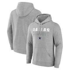 Dallas Cowboys Fade Out Pullover Hoodie - Heathered Gray Hoodies