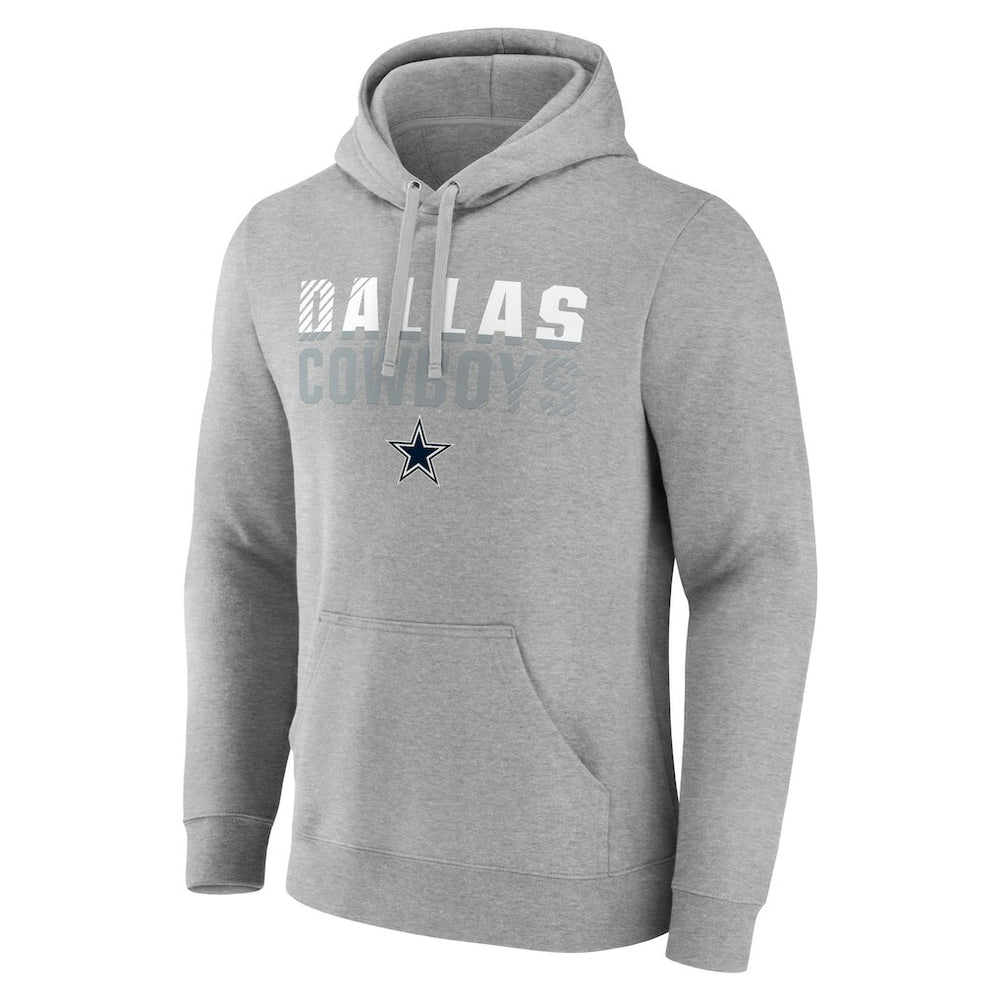 Dallas Cowboys Fade Out Pullover Hoodie - Heathered Gray Hoodies