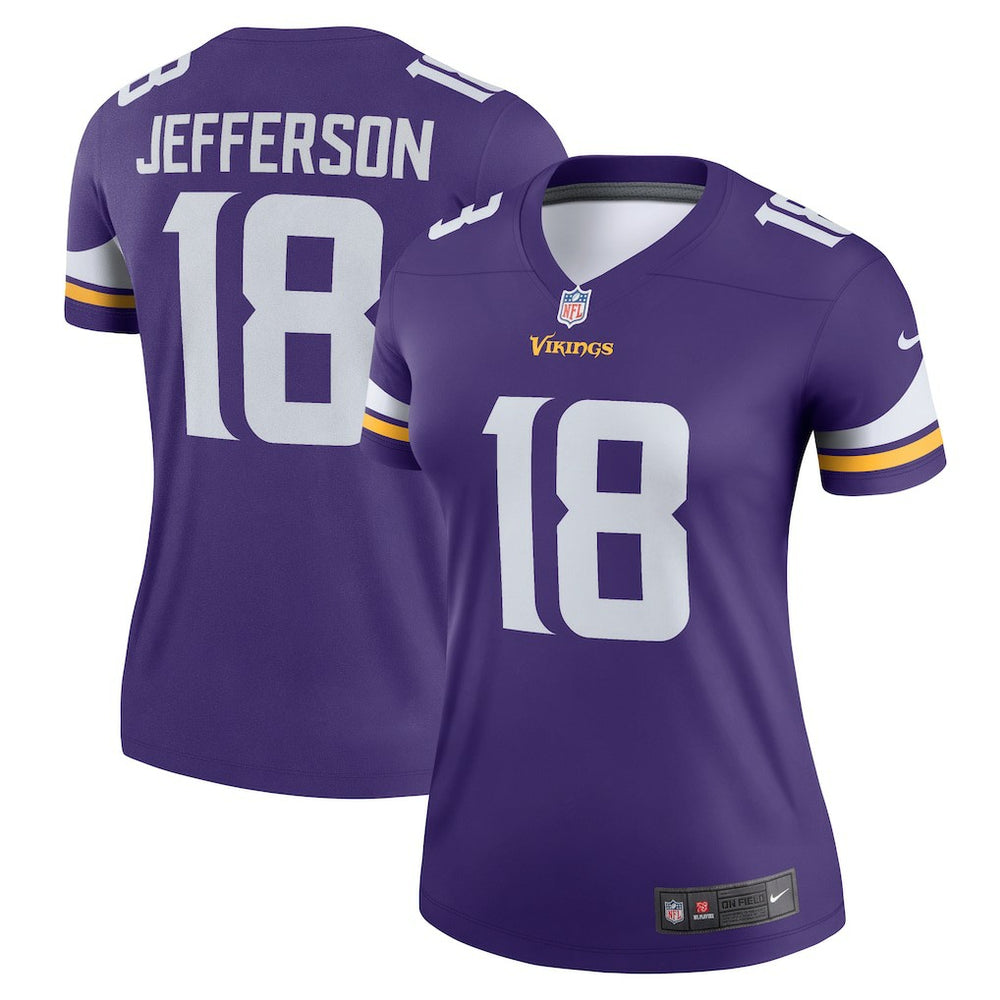 Justin Jefferson Minnesota Vikings Women's Legend Player Performance Top - Purple Tops