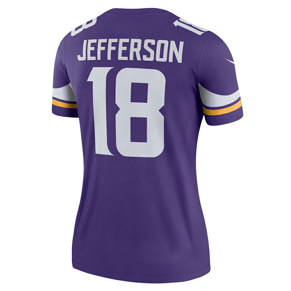 Justin Jefferson Minnesota Vikings Women's Legend Player Performance Top - Purple Tops