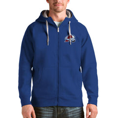 Colorado Avalanche Antigua Logo Victory Full-Zip Hoodie - Royal | US 4571749