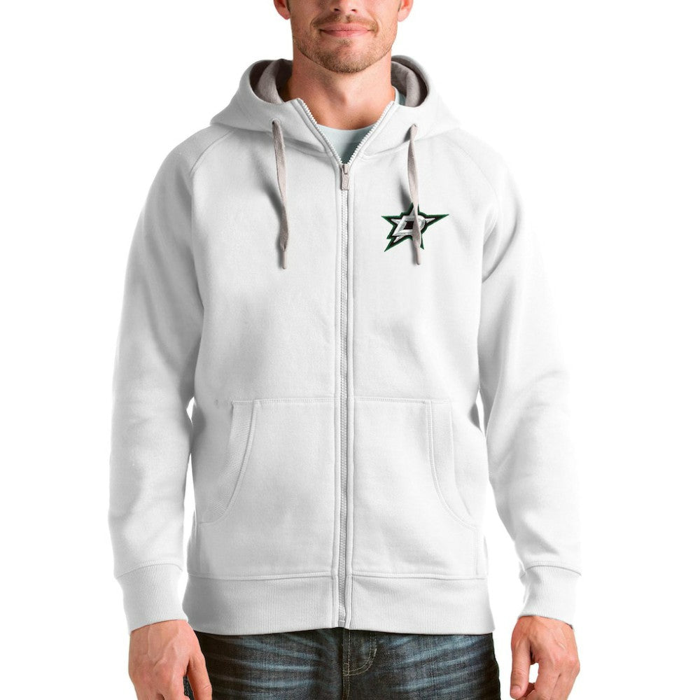 Dallas Stars Antigua Logo Victory Full-Zip Hoodie - White | US 4571761