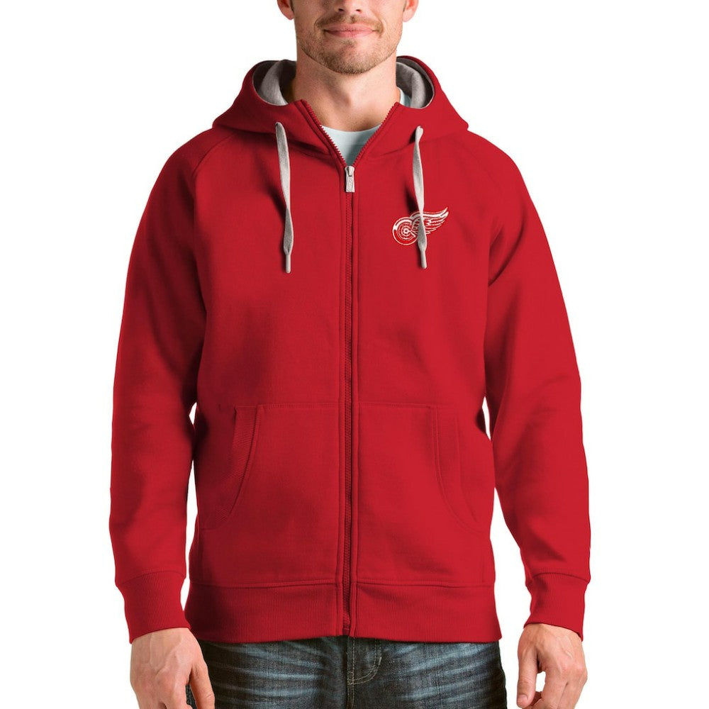 Detroit Red Wings Antigua Logo Victory Full-Zip Hoodie - Red | US 4571769