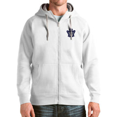 Toronto Maple Leafs Antigua Logo Victory Full-Zip Hoodie - White | US 4571862