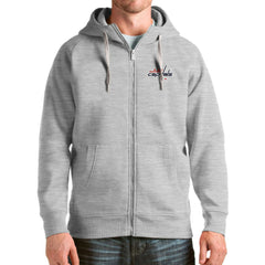 Washington Capitals Antigua Logo Victory Full-Zip Hoodie - Heathered Gray | US 4571880