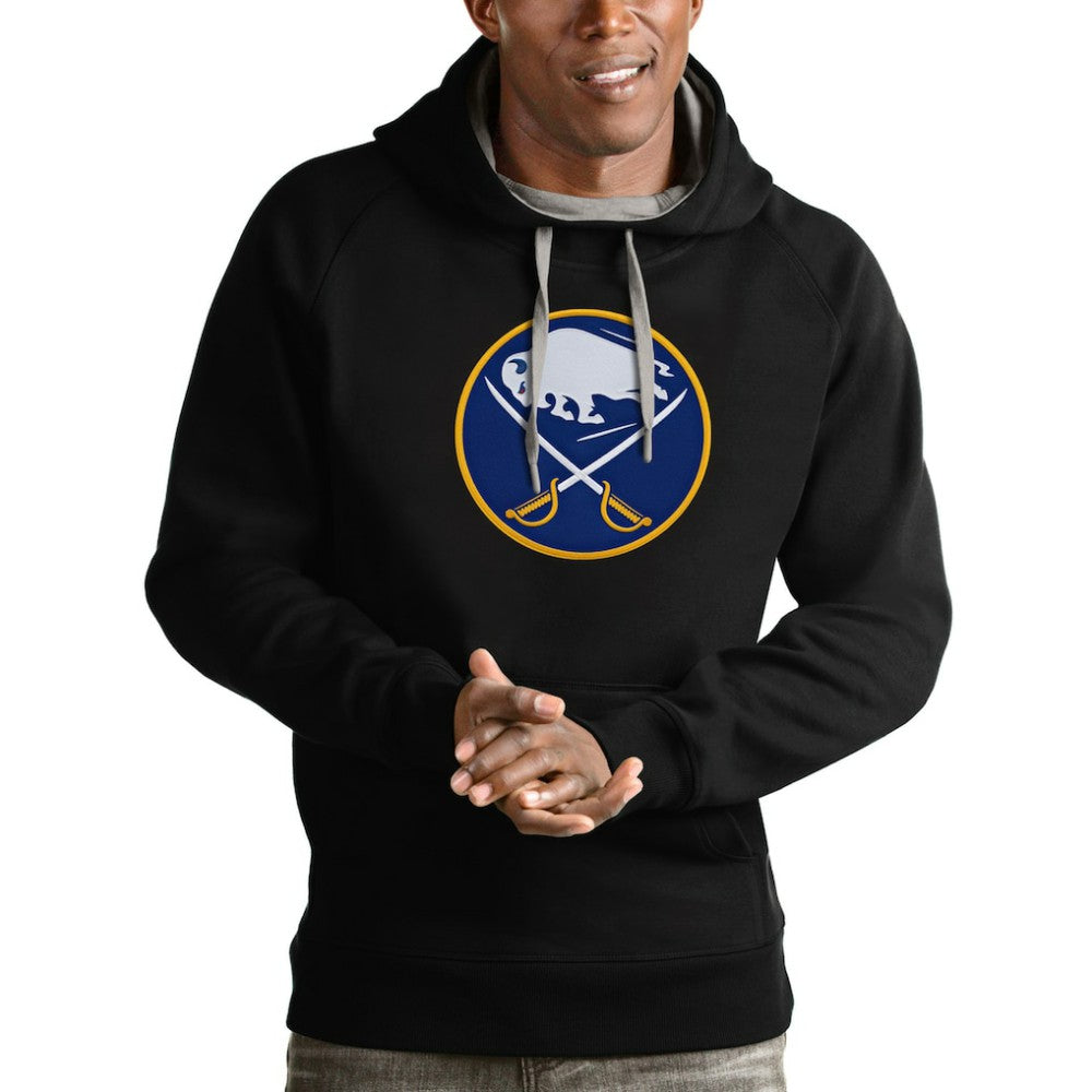 Buffalo Sabres Antigua Logo Victory Pullover Hoodie - Black | US 4571933