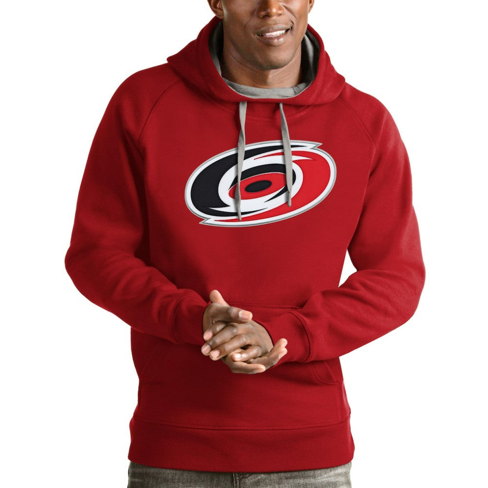 Carolina Hurricanes Antigua Logo Victory Pullover Hoodie - Red | US 4571946