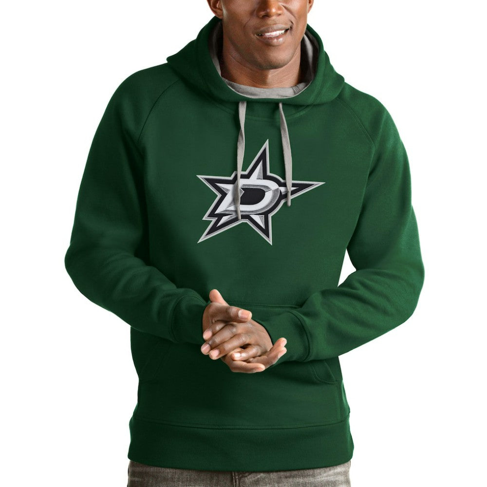 Dallas Stars Antigua Logo Victory Pullover Hoodie - Hunter Green | US 4571970