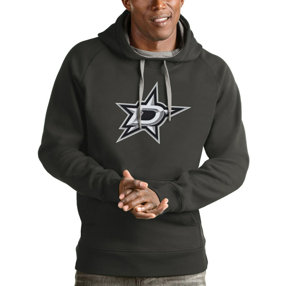 Dallas Stars Antigua Logo Victory Pullover Hoodie - Charcoal | US 4571971