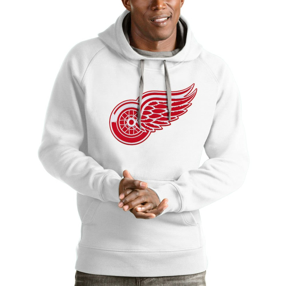 Detroit Red Wings Antigua Logo Victory Pullover Hoodie - White | US 4571972