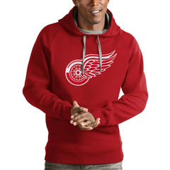 Detroit Red Wings Antigua Logo Victory Pullover Hoodie - Red | US 4571975