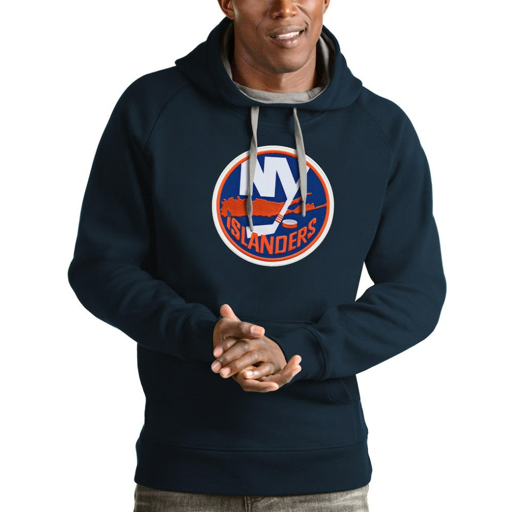 New York Islanders Antigua Logo Victory Pullover Hoodie - Navy | US 4572019