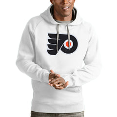 Philadelphia Flyers Antigua Logo Victory Pullover Hoodie - White | US 4572036