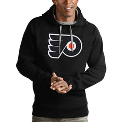 Philadelphia Flyers Antigua Logo Victory Pullover Hoodie - Black | US 4572037