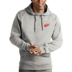 Detroit Red Wings Antigua Victory Pullover Hoodie - Heathered Gray | US 4572175