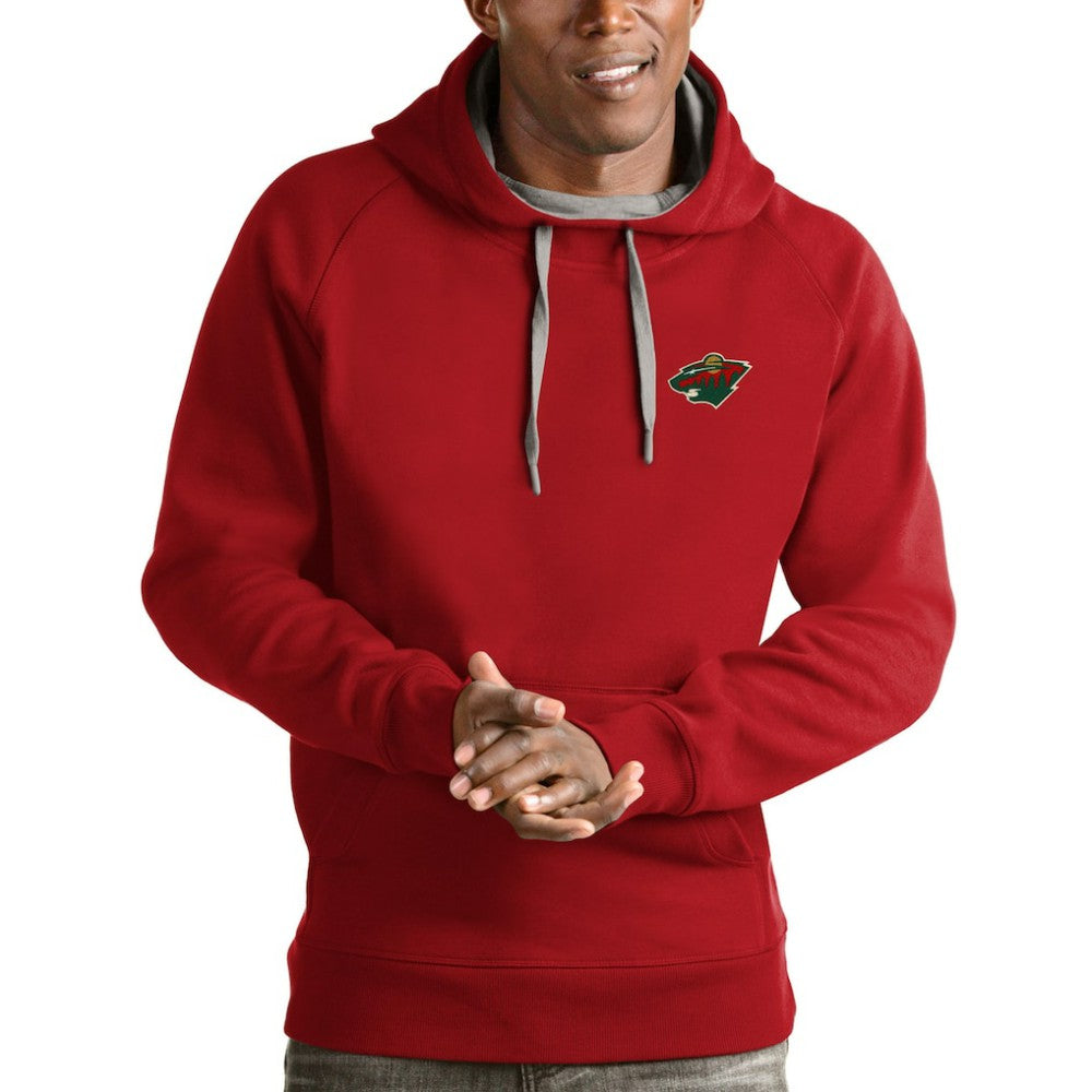 Minnesota Wild Antigua Victory Pullover Hoodie - Red | US 4572197