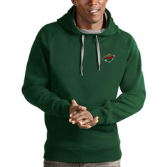 Minnesota Wild Antigua Victory Pullover Hoodie - Hunter Green | US 4572198
