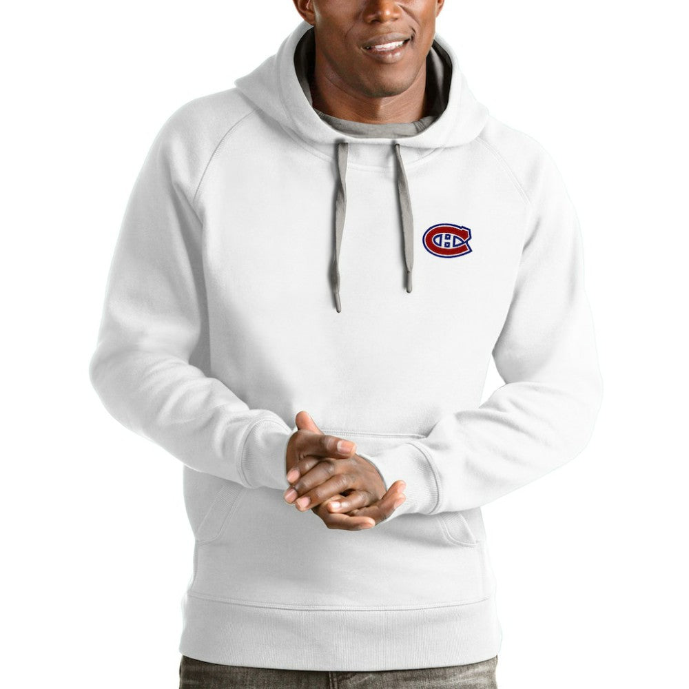 Montreal Canadiens Antigua Victory Pullover Hoodie - White | US 4572205