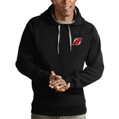 New Jersey Devils Antigua Team Victory Pullover Hoodie - Black | US 4572219