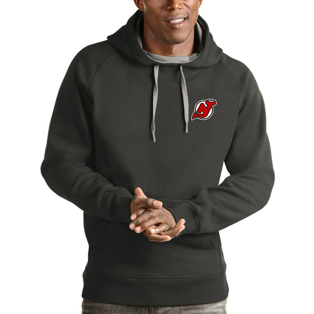 New Jersey Devils Antigua Victory Pullover Hoodie - Charcoal | US 4572222