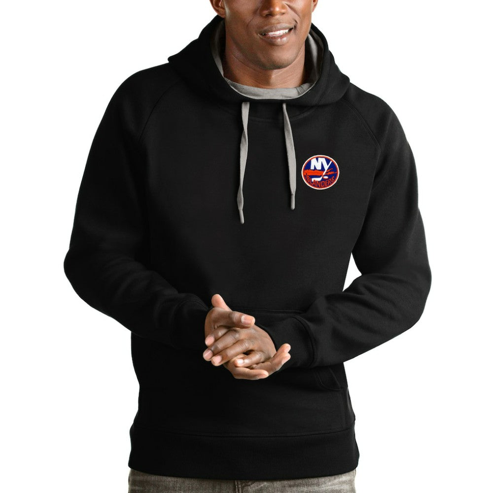 New York Islanders Antigua Victory Pullover Hoodie - Black | US 4572225