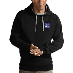 New York Rangers Antigua Victory Pullover Hoodie - Black | US 4572232