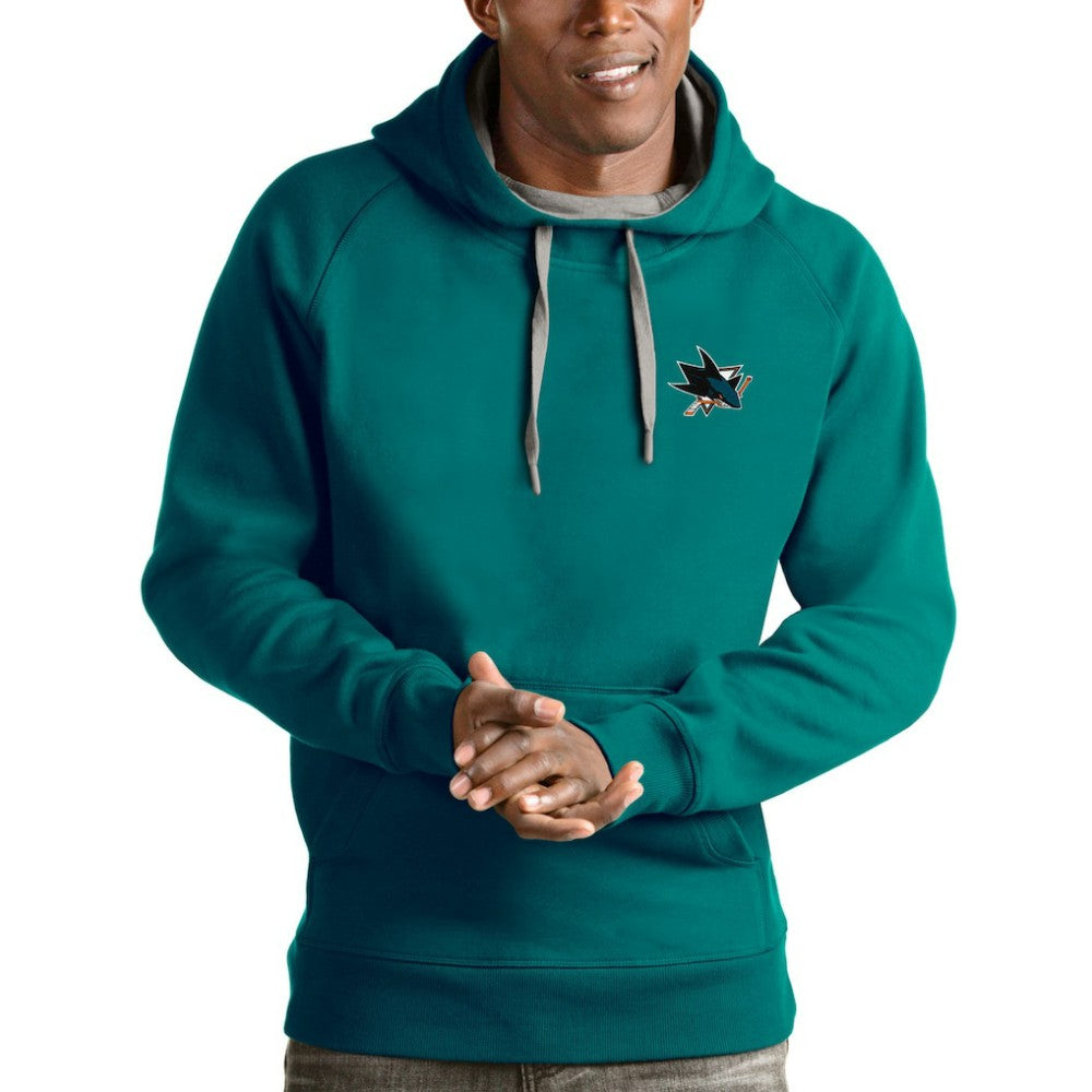 San Jose Sharks Antigua Victory Pullover Hoodie - Teal | US 4572255