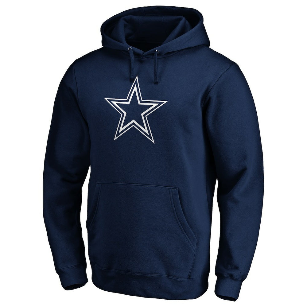 Dallas Cowboys Primary Logo Fitted Pullover Hoodie - Navy Hoodies