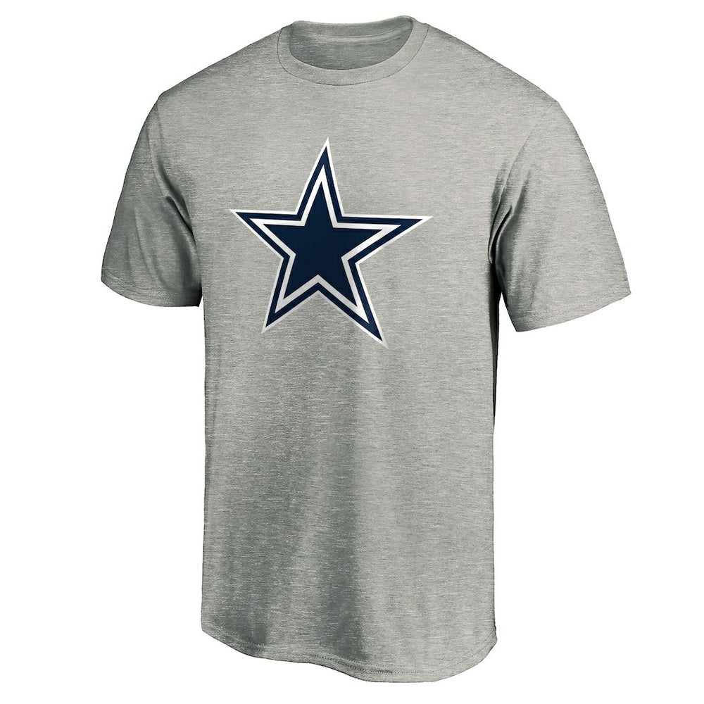 Dallas Cowboys Primary Logo T-Shirt - Heather Gray T-shirts