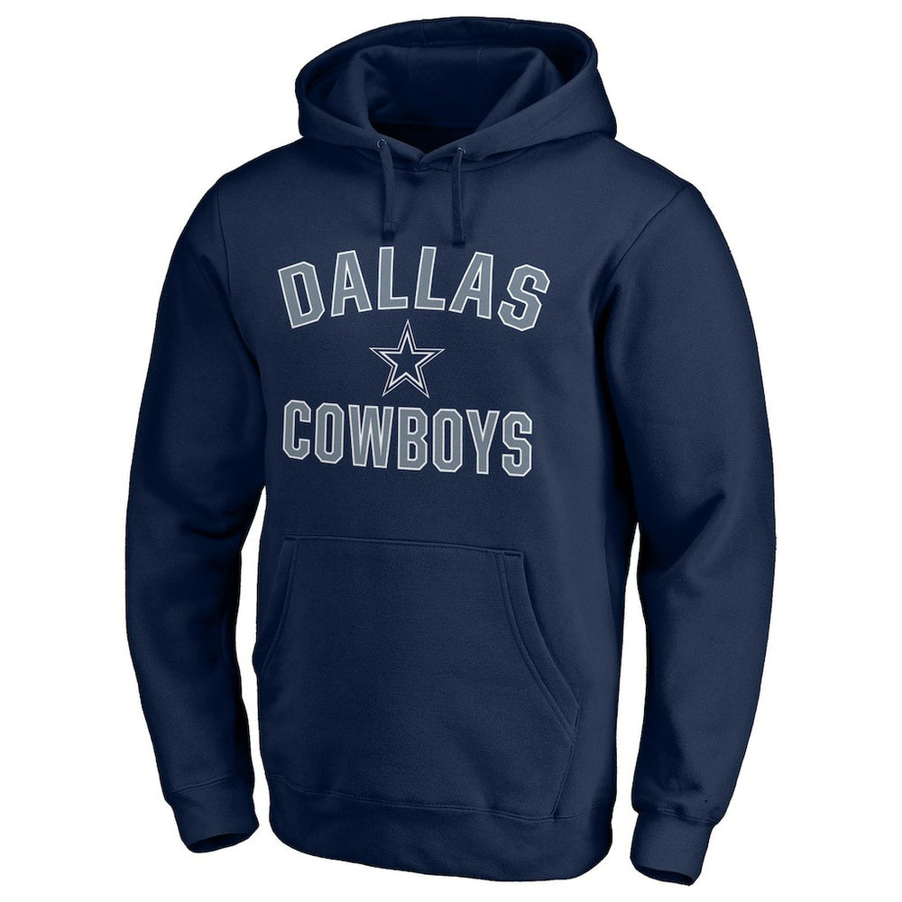 Dallas Cowboys Victory Arch Team Fitted Pullover Hoodie - Navy Hoodies