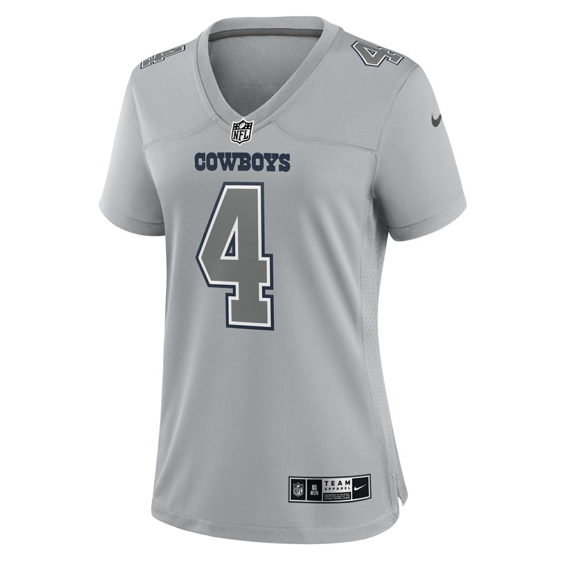 Dak Prescott Dallas Cowboys Women's Atmosphere Fashion Game Jersey - Gray Jerseys