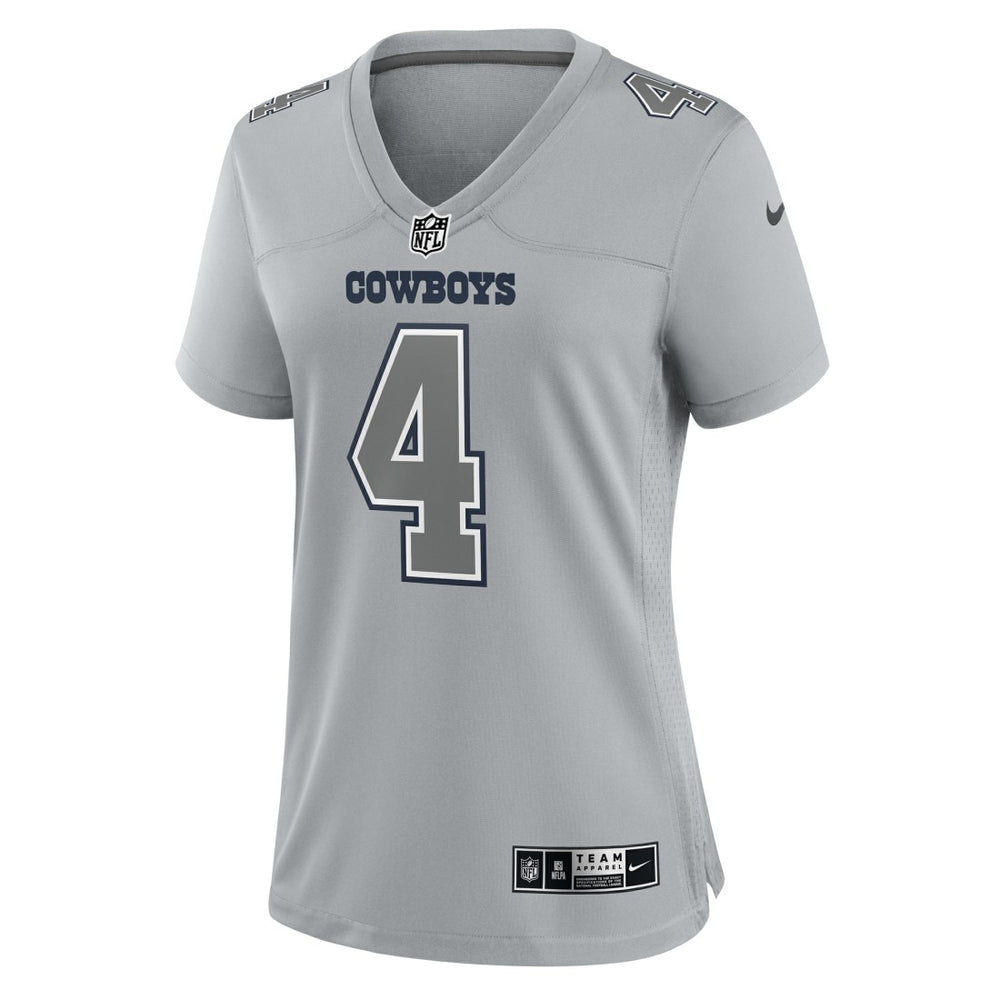 Dak Prescott Dallas Cowboys Women's Atmosphere Fashion Game Jersey - Gray Jerseys