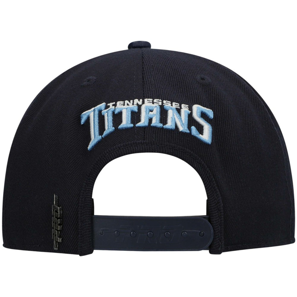 Tennessee Titans Pro Standard Logo II Snapback Hat - Navy Hats