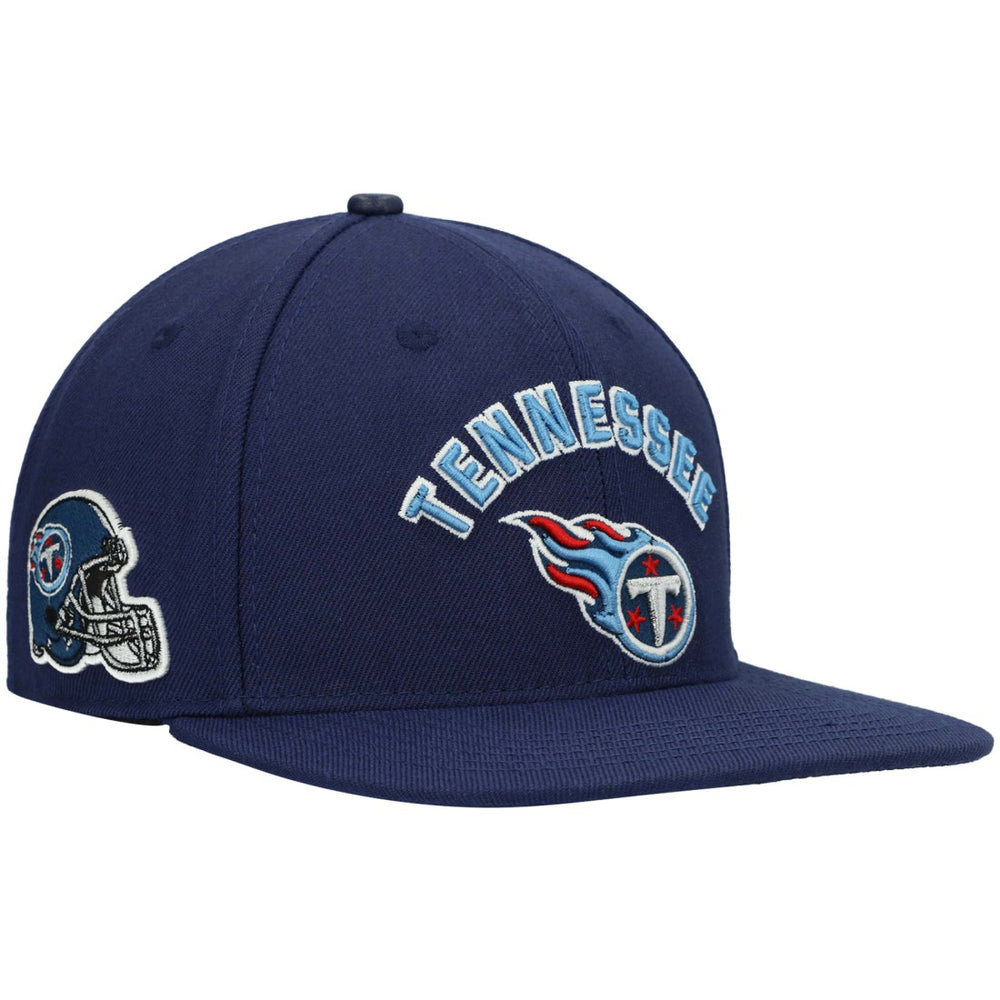 Tennessee Titans Pro Standard Stacked Snapback Hat - Navy Hats