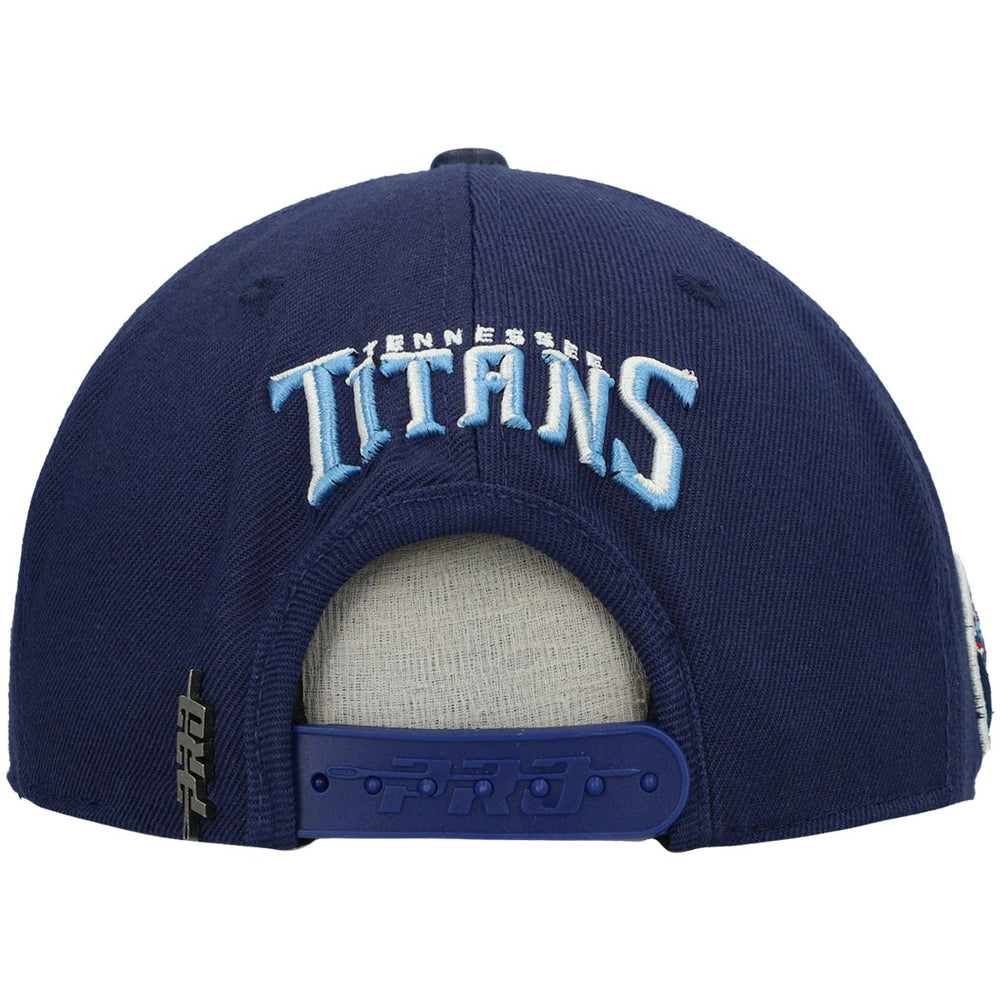 Tennessee Titans Pro Standard Stacked Snapback Hat - Navy Hats