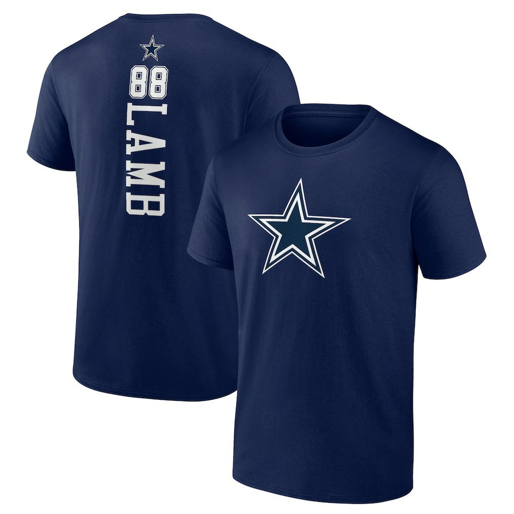 CeeDee Lamb Dallas Cowboys Playmaker T-Shirt - Navy T-shirts