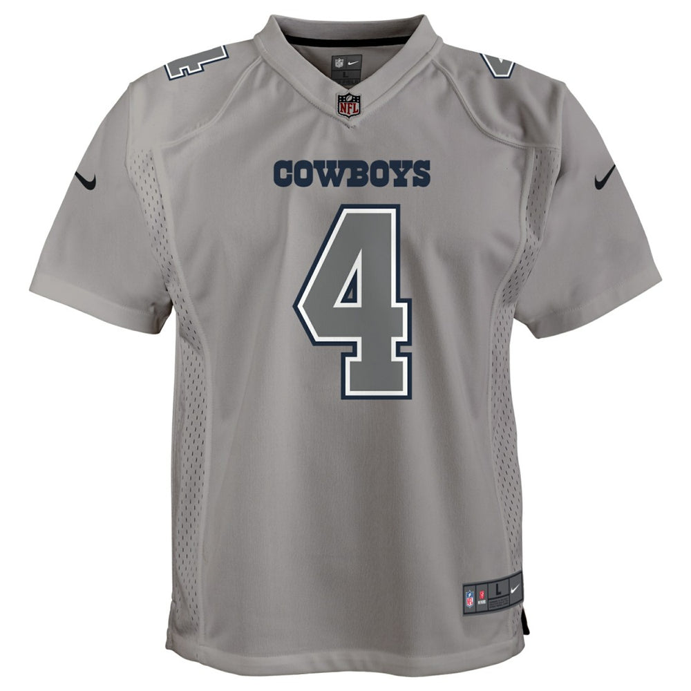 Dak Prescott Dallas Cowboys Youth Atmosphere Game Jersey - Gray Jerseys