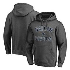 Dallas Cowboys Victory Arch Team Fitted Pullover Hoodie - Charcoal Hoodies