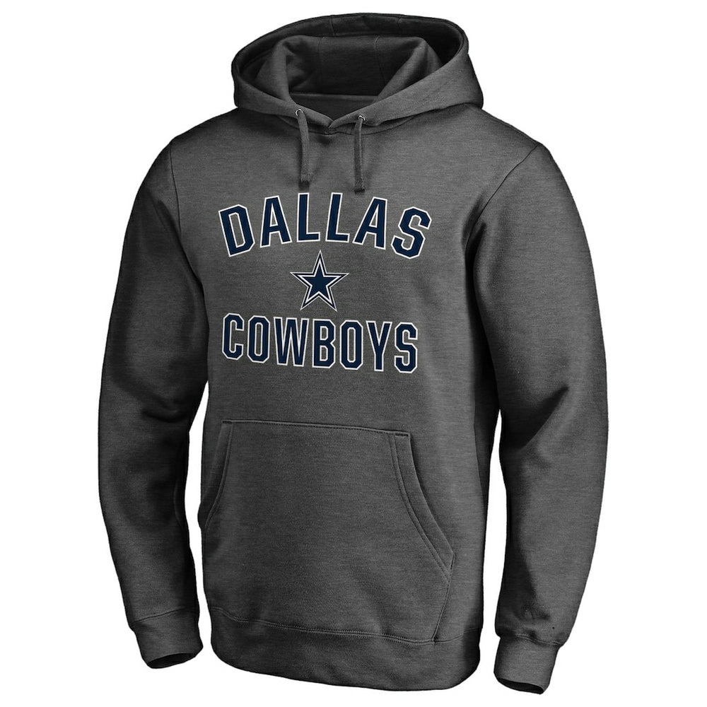 Dallas Cowboys Victory Arch Team Fitted Pullover Hoodie - Charcoal Hoodies