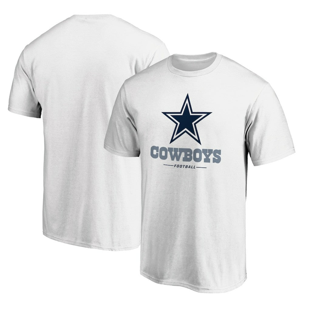 Dallas Cowboys Team Lockup T-Shirt - White T-shirts