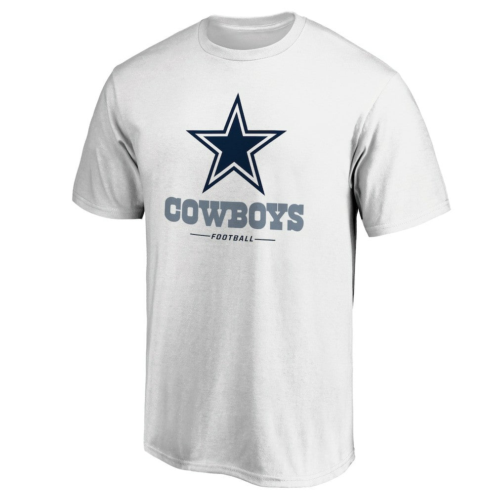 Dallas Cowboys Team Lockup T-Shirt - White T-shirts