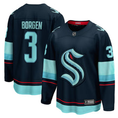 Will Borgen Seattle Kraken Fanatics Home Breakaway Player Jersey - Deep Sea Blue | US 4581867