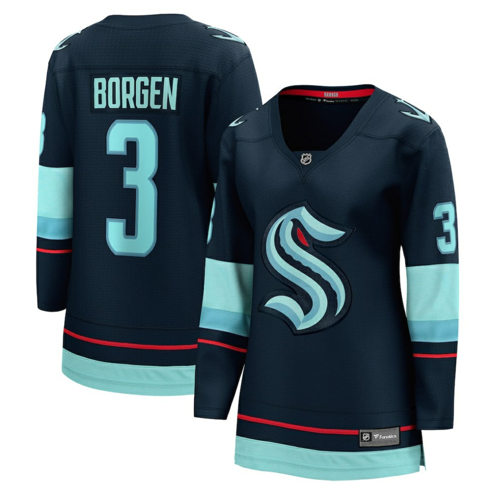 Will Borgen Seattle Kraken Fanatics Women's Home Breakaway Player Jersey - Deep Sea Blue | US 4581884