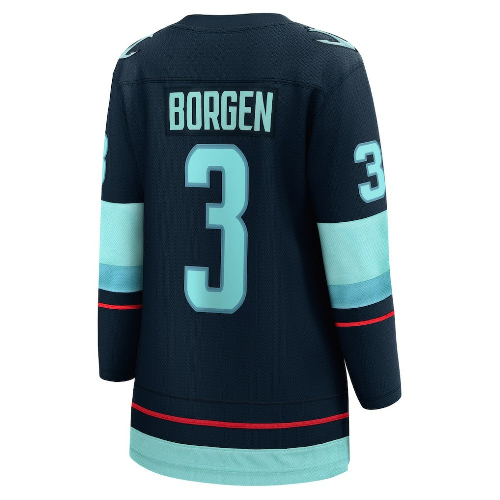 Will Borgen Seattle Kraken Fanatics Women's Home Breakaway Player Jersey - Deep Sea Blue | US 4581884