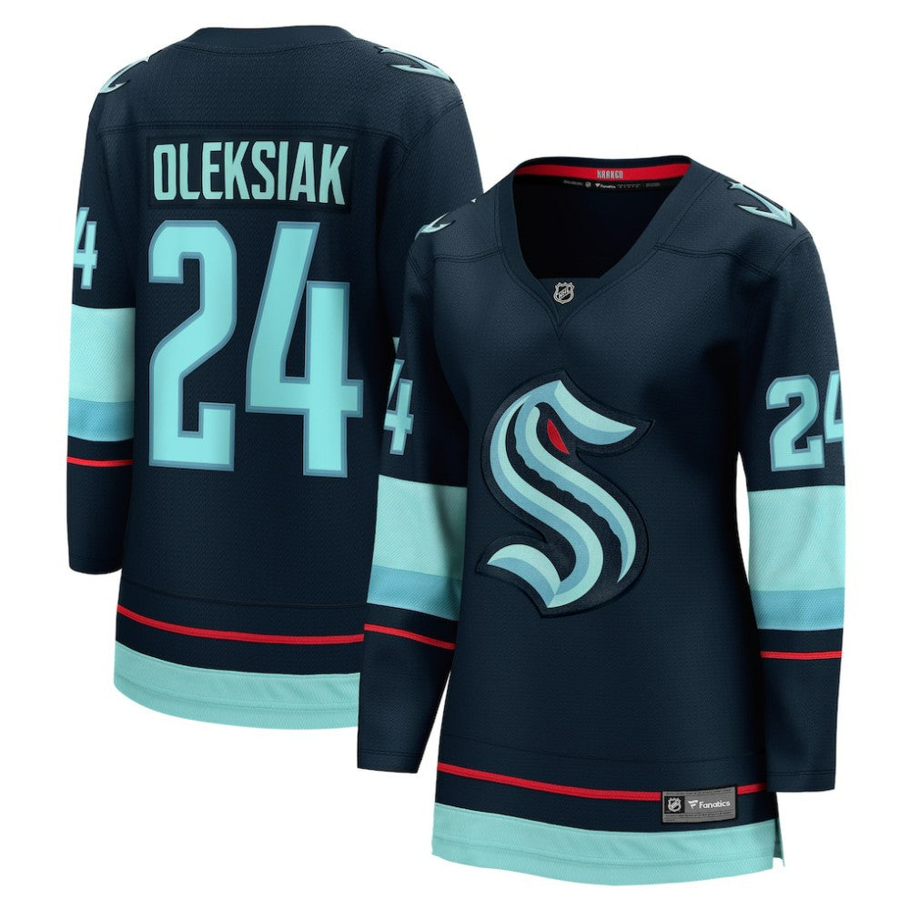 Jamie Oleksiak Seattle Kraken Fanatics Women's Home Breakaway Player Jersey - Deep Sea Blue | US 4581895
