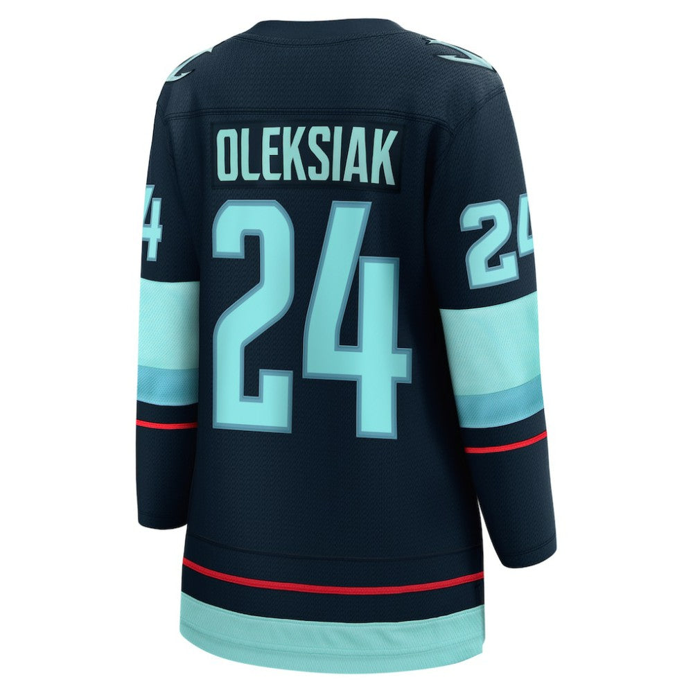 Jamie Oleksiak Seattle Kraken Fanatics Women's Home Breakaway Player Jersey - Deep Sea Blue | US 4581895