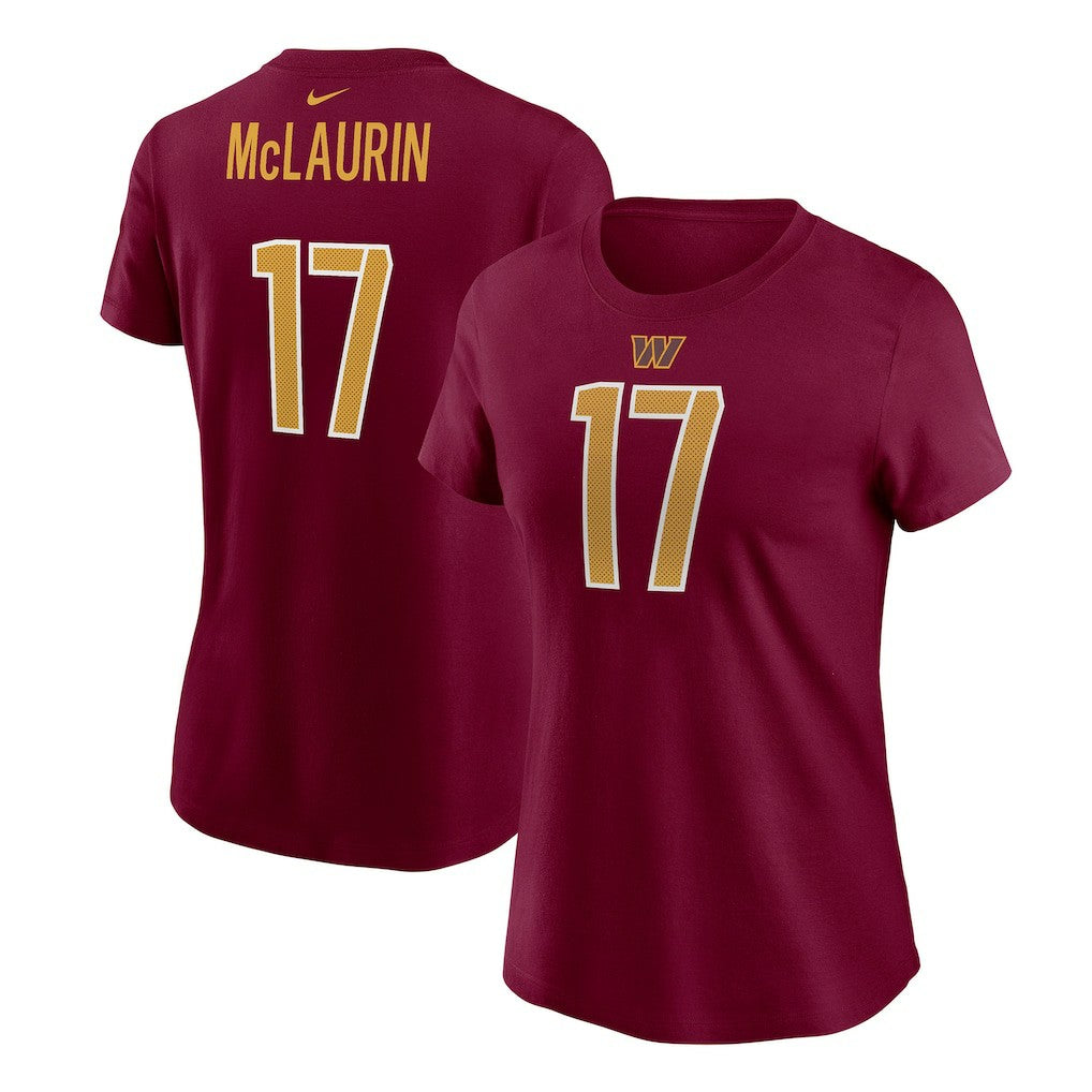 Terry McLaurin Washington Commanders Women's Player Name & Number T-Shirt - Burgundy T-shirts