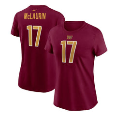 Terry McLaurin Washington Commanders Women's Player Name & Number T-Shirt - Burgundy T-shirts