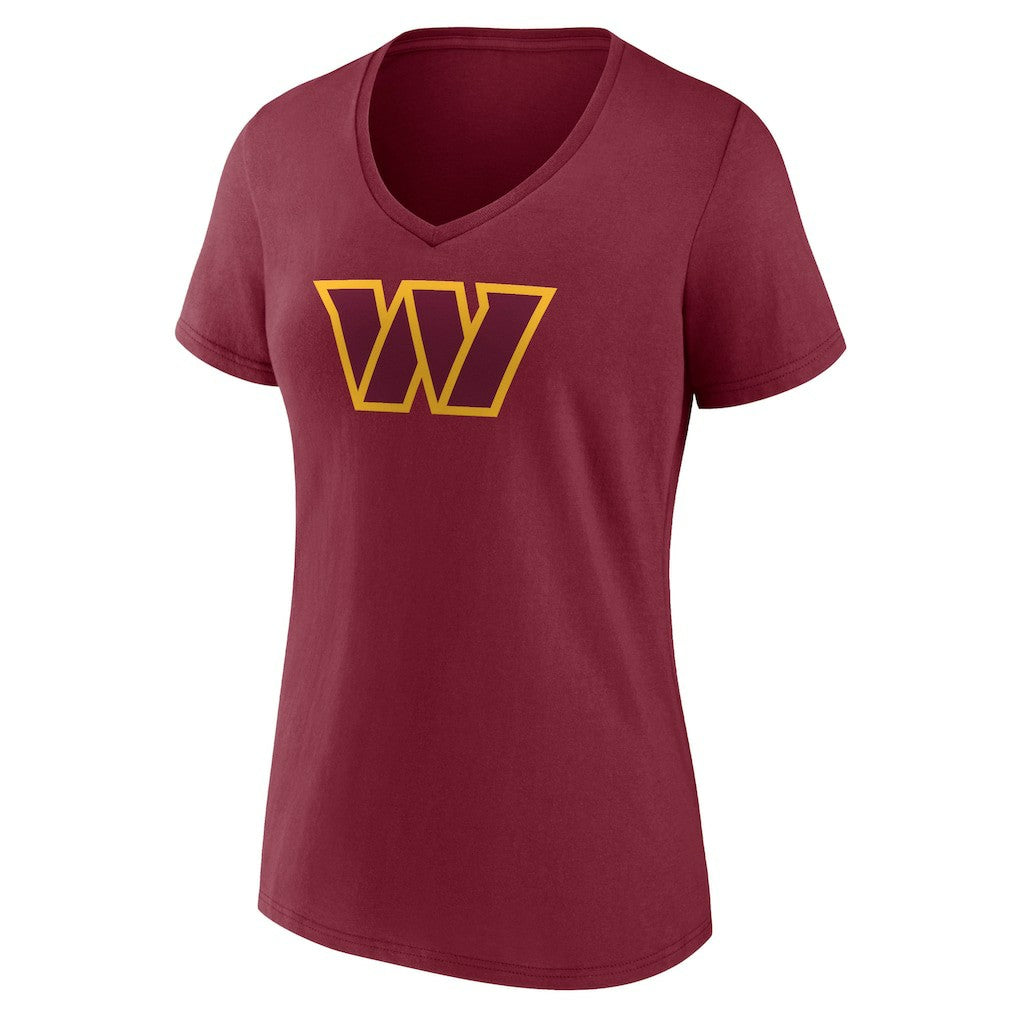 Terry McLaurin Washington Commanders Women's Player Icon Name & Number V-Neck T-Shirt - Burgundy T-shirts